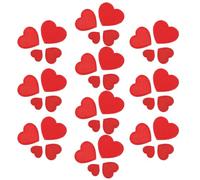 Mobestech 40 Parches Bordados de Corazón Rojo para Coser en Jeans y Ropa, Apliques de Poliéster Múltiples Tamaños para Reparación y Decoración en San Valentín