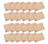 Mobestech 48 piezas Sobres Vintage Forrados y Papel de Carta con Diseño Correo Aéreo para Invitaciones Boda Tarjetas Felicitación y Correspondencia todas Ocasiones