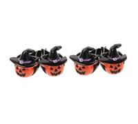 Mobestech 4piezas Adorno De Halloween Para Coche Ambientador De Calavera Decoración Para Auto Accesorios De Otoño Fragancia Duradera Clip Para Ventilación Diseño Único y Versátil