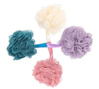 Mobestech 4piezas Bola de Baño Exfoliante Depurador Corporal y Limpiador de Piel Artículos de Limpieza Hogar Esponja de Baño para Ducha para Exfoliación