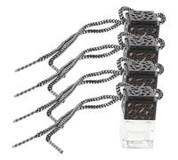 Mobestech 4piezas Botellas Colgantes Para Ambientador De Coche Unidades Perfume Vidrio Reciclable Con Tapa De Madera Difusor Aroma Aceites Esenciales Decorativo y Purificador Aire Para Coche