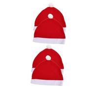 Mobestech 4piezas Cubre Reposacabezas De Santa Claus Para Coche De Decoraciones Navideñas Para Auto Protección Del Reposacabezas Del Vehículo Accesorios Festivos Para Crear Navideño