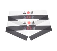 Mobestech 4piezas Pañuelo De Diadema Ninja Japonesa Para Karate Deportes Hachimaki Samurái Chef De Sushi