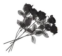 Mobestech 5 Piezas Artificiales con Decorativa para Halloween de Flores para Fiesta Terrorífica Adorno Oscuro para Eventos Temáticos