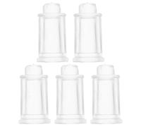 Mobestech 5 Piezas de Accesorio para Patas de Bandeja de Báscula Electrónica, Soporte de Nivelación para Plato de Pesaje, Pies de Goma Cristal para Básculas hasta 30 Kg, Kit de Reparación