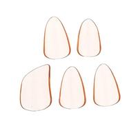 Mobestech 5 Piezas de Uñas Artificiales para Guzheng, Púa para Dedo Mediana Naranja Transparente, Herramienta Profesional para Instrumentos de Cuerda y Pipa, Suministros para Tocar Guzheng