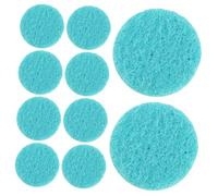 Mobestech 50 Pcs Pieza Redonda De Algodon Tuerca Guays Pegatinas Automático Pegatinas Alimentador De Medicina De Vacas Comida Ob11 Perfume Ob11 Accesorios Nuez Blue Fibra De Algodón