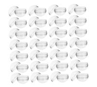 Mobestech 50 piezas Unidades Cápsulas Redondas Transparentes de Plástico para Máquina Expendedora Mini Contenedores Reutilizables para Juguetes y Almacenamiento de Pequeñas
