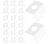 Mobestech 500 Etiquetas Autoadhesivas de PVC Transparentes para Colgar Tamaño 35X22X02 MM Paquete de 500 Unidades Ganchos Resistentes para Exhibición Tiendas y Supermercados