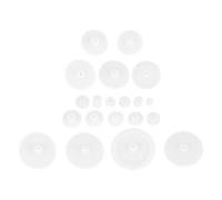 Mobestech 58 Piezas Conjunto de Engranajes de Plástico Módulo 0.5 | Reducción de Ruido, Diseño de Dientes Precisos, Uso en Robótica y Modelismo Diy, Color Blanco