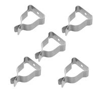 Mobestech 5piezas Kit De Clips De Retención para Cubiertas De Pozos De Ventana Clip De Resorte Duradero y Confiable Inoxidable Fuerte para De Ventana De Sótano Exterior Jardín Hardware