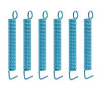 Mobestech 6 Muelles de Tensión Metálicos para Trémolo de Guitarra Eléctrica Accesorios de Repuesto para Puente de Guitarra Color Azul Kit de 6 Piezas para Mantenimiento
