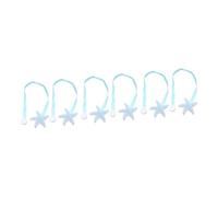 Mobestech 6 Piezas Alzapaños Magnéticos de de Mar Azul de Sujetadores para Cortinas con Cuerda Fáciles de Usar y Almacenar para Salón y Dormitorio