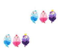 Mobestech 6 Piezas Bola De Baño Esponjas Para Limpiar Loufas Hombres Puf Animal Lufa Malla Esponjas De Baño Para Ducha Esponja De Bebe Para Bañarse Lufas Puf De Baño Red De Lufa Lindo Niño