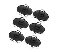 Mobestech 6 piezas Cepillo Masajeador de Cabeza Redondo Diseño Ergonómico para Lavado y Masaje Elimina Caspa y Reduce Fatiga para Hombres y Mujeres Uso Ducha y Cuidado Capilar