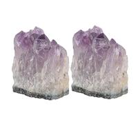 Mobestech 6 Piezas De Piedras De Amatista Puntos De Cristal Decoración De Escritorio Especímenes Minerales Para Racimo Cuentas Ásperas Tanque De Piedras De Cristal Curación De Cristal