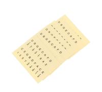 Mobestech 6 piezas Pegatinas de Escala Musical para Piano de Pulgar Stickers de Papel Amarillo Fácil Lectura Accesorio para Principiantes Instrumentos de Dedo