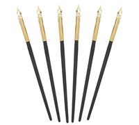 Mobestech 6 piezas Plumillas Metálicas para Caligrafía y Dibujo Artístico Plumas de Tinta para Escritura Inglesa y Bocetos Herramienta Creativa Versátil para Artistas y Calígrafos