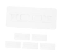 Mobestech 6 Piezas reparador de cercas a Prueba de bebés Seguridad Montaje Puerta para bebés con Soporte de Hardware Piezas de Puerta retráctil para bebés Educación física Transparente