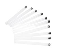 Mobestech 6 Piezas Tubos de Almacenamiento para Varitas de Incienso Transparente Acrílico con Tapa Sellada Protección contra Polvo y Insectos para Muestras y Uso Diario