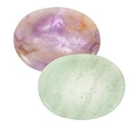 Mobestech 8 Piezas De Piedra De Descompresión Chakra Piedra Del Pulgar Masaje De Estrés Herramientas Domésticas De Piedra Piedra De Palma Masajeador Facial Herramientas De Masaje