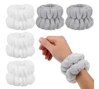 Mobestech 8 Pulseras Faciales para Spa y Deporte, de Tela Elástica Color Varios, una Talla para Niñas y Mujeres Que Previene Líquidos Rostro