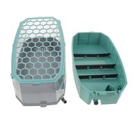 Mobestech Acuario para Tortugas Ñiño Pequeño Azul con Tapa Tanque Ecológico con Plataforma para Tomar el Sol Hábitat Seguro y Compacto para Reptiles en Casa