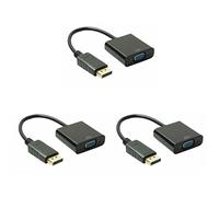 Mobestech Adaptador De Computadora 3 Piezas Adaptador USB Al Adaptador Vga Adaptador Macho a Vga Hembra Convertidor De Video 1080p Computadora Femenino USB A Adaptador