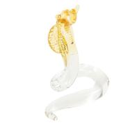 Mobestech Adornos Diminuto Decoración Decorativo Fiesta Tamaño Figura De Serpiente Mini Broma Escritorio Coleccionable Figurilla Estatua De Serpiente Pintada Pequeña para Cristal