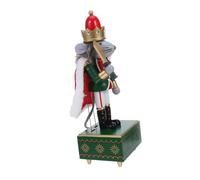 Mobestech Adornos para El Hogar Adornos De Exhibición para Mesa Navidad Música Navideña Figura De Viento Cascanueces Festivos Figuras De Ratón Rey De Exteriores para Mesas Musicales