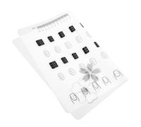 Mobestech Almohadilla de Entrenamiento para Uñas Transparente Tapete de Silicona para Práctica de Manicura y Arte Uñas para Salones y Aprendizaje Profesional