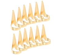 Mobestech Anillos para Trenzar Cabello 10 Unidades Metal Dorado Herramienta para Separar Secciones Accesorios Peluquería Profesionales para Peinados y Extensiones