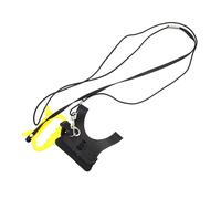 Mobestech Arnés Ajustable para Vuelo de Loros y Pájaros Cuerda de Entrenamiento Cuero Negro, Seguro para Entrenamiento al Aire Libre y Vuelos