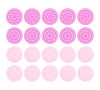 Mobestech Bandeja para Pegamento de Pestañas 100 Unidades Paleta Adhesiva de PVC Resistente y Duradera Herramienta de Maquillaje Ligera y Compacta Adecuado para Extensiones y Suministros