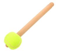 Mobestech Baqueta de Percusión Cabeza de Béisbol para Tambores Grandes y Bombo, Mango de Madera Beige, Duradera y Fiable para Estudiantes y Bandas de Marcha en Actuaciones