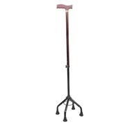 Mobestech Bastón Ajustable de Aluminio Cuatro Patas Desmontable para Personas Mayores, Antideslizante, Ligero y Estable, Adecuado para Caminar Diario, Senderismo y Viaje