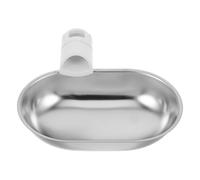 Mobestech Bebedero para Mascotas Tazón de Acero Inoxidable Inclinado Plato de Repuesto para Fuente de Agua Inteligente Dispensador de Agua para Gatos y Perros Fácil de Limpiar y Apto