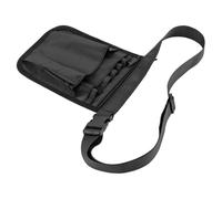 Mobestech Bolsa de Almacenamiento para Enfermería Cinturón Ajustable, Riñonera Utilitaria Negra para Profesionales Salud, para Llevar en Cintura o Hombro Durante Turnos