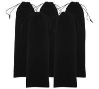 Mobestech Bolsa de Almacenamiento para Rizador de Pelo de 12x44 Cm, 5 Unidades, Cordón, de Tela de Felpa Suave, Estuche de Viaje para Plancha de Pelo, Adecuado para Cuidado Personal