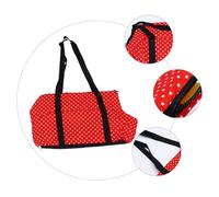 Mobestech Bolsa para Mascotas Mochila Transporte Perro Rojo Grande Resistente Transpirable Correa para Hombro para Viajes y Salidas al Aire