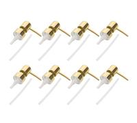 Mobestech Bomba Dispensadora de Repuesto para Jabón y Loción 8 Piezas Plástico Electrochapado Color Dorado Compatible con Cuello de Botella de 28 MM Dosificación Precisa y Antigrifos