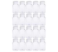 Mobestech Botellas Pequeñas de Plástico Pet y Uso Práctico de 80 Ml para Subenvasado Paquete de 20 Piezas Diseño Transparente para Hogar o Laboratorio