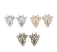 Mobestech Broches para Camisa Forma de Remolino Clips para Capa y Cárdigan Retro Conjunto de 3 Piezas en Colores Antiguo Plata Bronce y Dorado para Accesorios de Moda Vintage