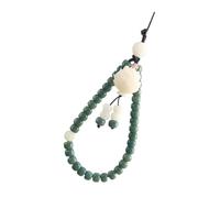 Mobestech Cadena para Teléfono Estilo Chino con Cuentas Bodhi Decorativas Diseño Desmontable y Corto Correa Práctica y Creativa para Móvil Accesorio Vintage para Colgar al Cuello