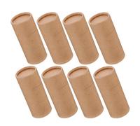 Mobestech Caja Redonda con Tapa Estanca para Aceites Esenciales de Papel Kraft Tubo de Cartón 50 Ml 8 Unidades, para Artesanía