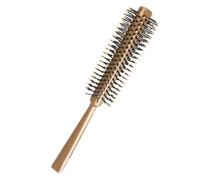 Mobestech Cepillo de Pelo Portátil Redondo de Plástico Función para Enrollar el Cabello, Compacto y Adecuado como Accesorio de Viaje para Secado y Peinado Fácil