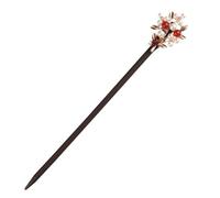 Mobestech Chinese Hair Pin Classical Hair Chopsticks Pearl Flower Hair Stick Wooden Headdress Hair Chopsticks Hair Fork Hair Accessory Women