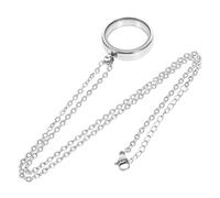 Mobestech Collar con Medallón de Acero Inoxidable Redondo Bisel Transparente con Apertura de Tornillo para Collares y Pulseras Mujer Joyería DIY Ramo Boda 25 Mm