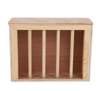 Mobestech Comedero de Heno Ilimitado para Conejos y Pequeños Animales Soporte de Madera para Jaulas Caja Dispensadora de Heno para Chinchillas y Cobayas Henil Práctico para Mascotas