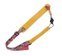 Mobestech Correa de Cuero para Ukelele Tradicional Patrones Coloridos, Ligera y Práctica para Transporte Cómodo sin Perforaciones ni Remaches